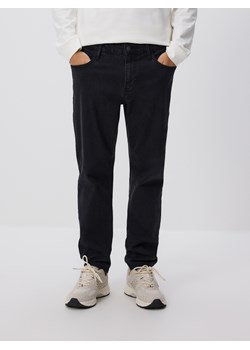 Reserved - Jeansy slim z efektem sprania - czarny ze sklepu Reserved w kategorii Jeansy męskie - zdjęcie 188338078