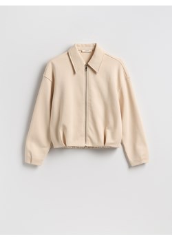 Reserved - Rozpinana bluza - beżowy ze sklepu Reserved w kategorii Bluzy damskie - zdjęcie 188338729