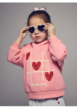 Reserved - Bluza z nadrukiem - pastelowy róż ze sklepu Reserved w kategorii Bluzy dziewczęce - zdjęcie 188338786