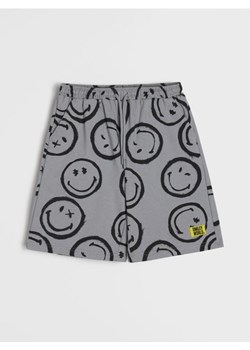 Sinsay - Szorty loose fit ze wzorem Smiley - szary ze sklepu Sinsay w kategorii Spodenki dziewczęce - zdjęcie 188339655