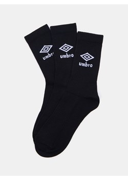 Sinsay - Bawełniane skarpetki 3 pack Umbro - czarny ze sklepu Sinsay w kategorii Skarpetogetry piłkarskie - zdjęcie 188339678