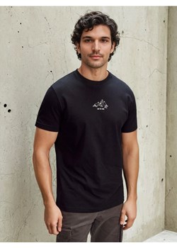 Sinsay - Bawełniana koszulka z nadrukiem - czarny ze sklepu Sinsay w kategorii T-shirty męskie - zdjęcie 188339687