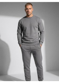 Sinsay - Bluza crewneck z domieszką bawełny - szary ze sklepu Sinsay w kategorii Bluzy męskie - zdjęcie 188339746