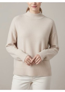 Sinsay - Sweter z półgolfem i długim rękawem z domieszką wełny - beżowy ze sklepu Sinsay w kategorii Swetry damskie - zdjęcie 188339797