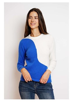 William de Faye Sweter w kolorze niebiesko-białym ze sklepu Limango Polska w kategorii Swetry damskie - zdjęcie 188340198