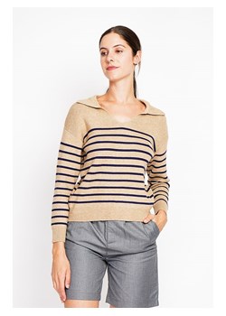 William de Faye Sweter w kolorze granatowo-karmelowym ze sklepu Limango Polska w kategorii Swetry damskie - zdjęcie 188340366