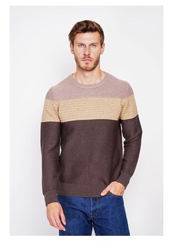 William de Faye Sweter w kolorze ciemnobrązowo-beżowym ze sklepu Limango Polska w kategorii Swetry męskie - zdjęcie 188340856