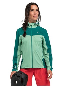 Schöffel Kurtka przeciwdeszczowa "Epic Trail" w kolorze turkusowym ze sklepu Limango Polska w kategorii Kurtki damskie - zdjęcie 188341229
