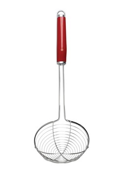 KitchenAid Łyżka cedzakowa w kolorze srebrno-czerwonym - dł. 36 cm ze sklepu Limango Polska w kategorii Akcesoria kuchenne - zdjęcie 188341367