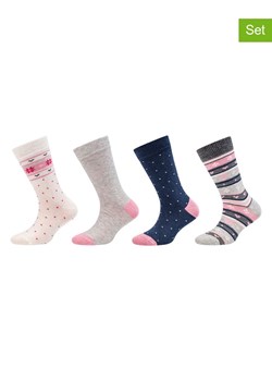 camano Skarpety (8 par) w kolorze szaro-jasnoróżowo-granatowym ze sklepu Limango Polska w kategorii Skarpetki dziecięce - zdjęcie 188342886
