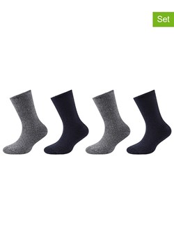 s.Oliver Skarpety (4 pary) w kolorze czarno-jasnoszarym ze sklepu Limango Polska w kategorii Skarpetki dziecięce - zdjęcie 188343015