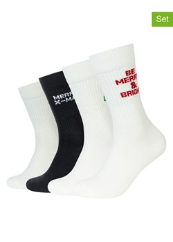 s.Oliver Skarpety (4 pary) w kolorze biało-czarnym ze sklepu Limango Polska w kategorii Skarpetki męskie - zdjęcie 188343016