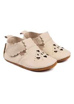 mikk-line Skórzane buty w kolorze beżowym do nauki chodzenia ze sklepu Limango Polska w kategorii Sandały dziecięce - zdjęcie 188343306