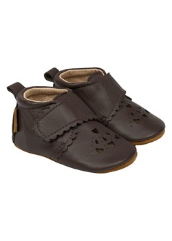 mikk-line Skórzane buty w kolorze brązowym do raczkowania ze sklepu Limango Polska w kategorii Kapcie dziecięce - zdjęcie 188343315