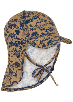 mikk-line Czapka w kolorze jasnobrązowym z osłoną karku ze sklepu Limango Polska w kategorii Czapki dziecięce - zdjęcie 188343409