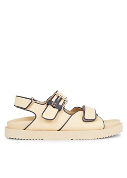 Sandały Tommy Hilfiger Rafia Sporty Sandal FW0FW07896 Beżowy ze sklepu eobuwie.pl w kategorii Sandały damskie - zdjęcie 188346398