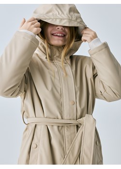 Reserved - Gumowany płaszcz - beżowy ze sklepu Reserved w kategorii Płaszcze dziewczęce - zdjęcie 188347196