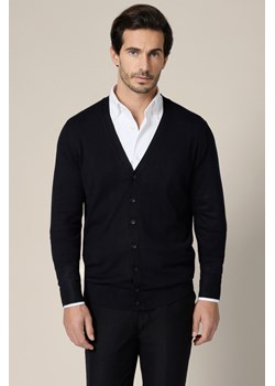 Kardigan Czarny z Wiskozą Elva ze sklepu Lancerto S.A. w kategorii Swetry męskie - zdjęcie 188347397
