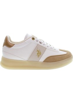 U.S. Polo Assn. Sneakersy w kolorze biało-jasnobrązowym ze sklepu Limango Polska w kategorii Buty sportowe damskie - zdjęcie 188348578