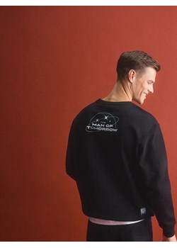 Reserved - Bawełniana bluza SUPERMAN™ - czarny ze sklepu Reserved w kategorii Bluzy męskie - zdjęcie 188349759