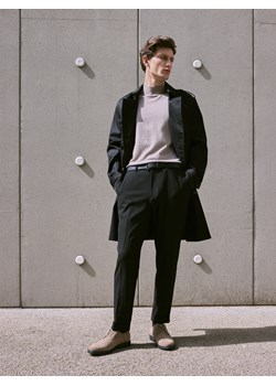 Reserved - Spodnie garniturowe z kantem - czarny ze sklepu Reserved w kategorii Spodnie męskie - zdjęcie 188351019