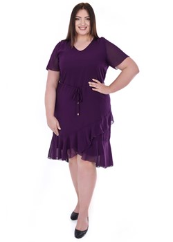 Sukienka FSU1076 BAKŁAŻAN ze sklepu fokus.pl w kategorii Sukienki - zdjęcie 188351197