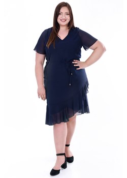Sukienka FSU1076 GRANATOWY ze sklepu fokus.pl w kategorii Sukienki - zdjęcie 188351208