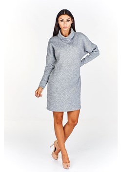 Sukienka FSU889 SZARY JASNY ze sklepu fokus.pl w kategorii Sukienki - zdjęcie 188351276