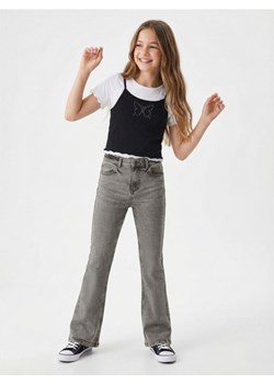 Sinsay - Jeansy flare z efektem sprania - szary ze sklepu Sinsay w kategorii Spodnie dziewczęce - zdjęcie 188351837