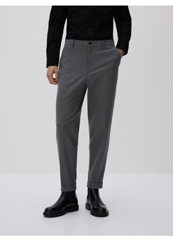 Reserved - Spodnie garniturowe z kantem - ciemnoszary ze sklepu Reserved w kategorii Spodnie i półśpiochy - zdjęcie 188353667