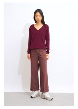 AUTHENTIC CASHMERE Kaszmirowy sweter "Galise" w kolorze bordowym ze sklepu Limango Polska w kategorii Swetry damskie - zdjęcie 188354225