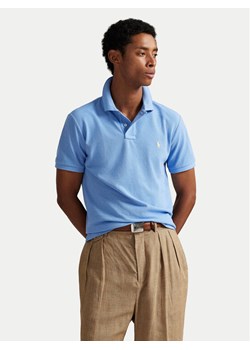 Polo Ralph Lauren Polo 710680784461 Błękitny Custom Slim Fit ze sklepu MODIVO w kategorii T-shirty męskie - zdjęcie 188354765