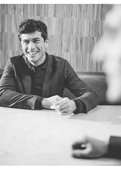 Reserved - Marynarka slim fit z wiskozą - ciemnozielony ze sklepu Reserved w kategorii Marynarki męskie - zdjęcie 188356456