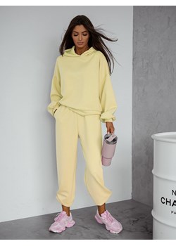 KOMPLET DRESOWY BLUZA Z KAPTUREM+ SPODNIE- ŻÓŁTY ze sklepu olika.com.pl w kategorii Komplety i garnitury damskie - zdjęcie 188356826