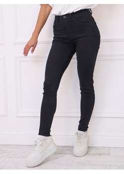 SPODNIE JEANSOWE SKINNY PUSH UP- CZARNE ze sklepu olika.com.pl w kategorii Jeansy damskie - zdjęcie 188356827