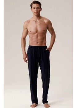 Atlantic bawełniane spodnie piżamowe męskie NMB-040-GRANATOWY, Kolor granatowy, Rozmiar XL, ATLANTIC ze sklepu Intymna w kategorii Piżamy męskie - zdjęcie 188358968