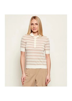 BOSS BLACK Wełniane polo Fidenka | Regular Fit ze sklepu Gomez Fashion Store w kategorii Bluzki damskie - zdjęcie 188359446