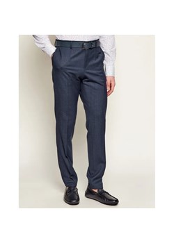 BOSS BLACK Wełniane spodnie H-Genius-253 | Slim Fit ze sklepu Gomez Fashion Store w kategorii Spodnie męskie - zdjęcie 188359478