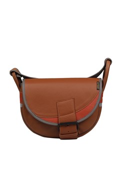 brązowa damska torebka listonoszka skórzana na ramię Freshman Mini ze sklepu Słoń Torbalski w kategorii Listonoszki - zdjęcie 188360089