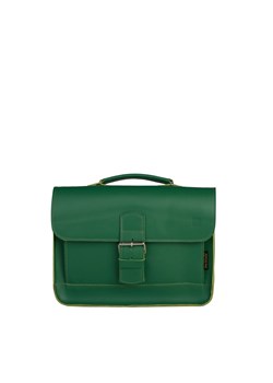 zielona torba skórzana listonoszka na ramie i do ręki OLY ze sklepu Słoń Torbalski w kategorii Listonoszki - zdjęcie 188360106
