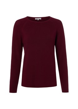 Marie Lund Sweter damski z dzianiny Kobiety Bawełna bordowy jednolity ze sklepu vangraaf w kategorii Swetry damskie - zdjęcie 188360137