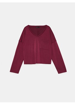 Mohito - Czekoladowa bluza z dodatkiem modalu - kasztanowy ze sklepu Mohito w kategorii Bluzy damskie - zdjęcie 188360416