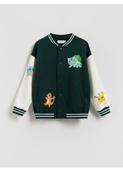 Reserved - Bluza bomber Pokémon - ciemnozielony ze sklepu Reserved w kategorii Bluzy chłopięce - zdjęcie 188360949