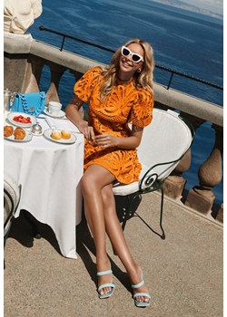 Pomarańczowa Sukienka Amathinna ze sklepu renee.pl w kategorii Sukienki - zdjęcie 188361276