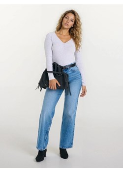 Sinsay - Wiskozowe body z dekoltem V - szary ze sklepu Sinsay w kategorii Bluzki damskie - zdjęcie 188361896