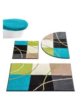 heine home Dywanik łazienkowy w kolorze turkusowo-zielono-beżowym ze sklepu Limango Polska w kategorii Akcesoria łazienkowe - zdjęcie 188364126