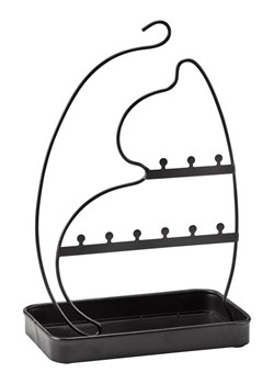 heine home Stojak w kolorze czarnym na biżuterię - 21 x 33 x 12,5 cm ze sklepu Limango Polska w kategorii Akcesoria i przechowywanie - zdjęcie 188364186