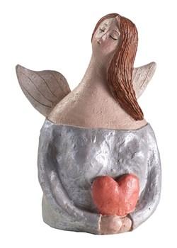 heine home Figurka dekoracyjna w kolorze srebrnym - 16 x 22 x 10 cm ze sklepu Limango Polska w kategorii Dekoracje - zdjęcie 188364199