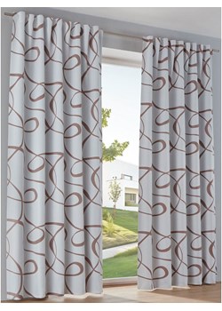 heine home Zasłona zaciemniająca w kolorze biało-jasnobrązowym ze sklepu Limango Polska w kategorii Tekstylia - zdjęcie 188364277