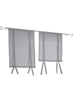 heine home Roleta w kolorze szarym z tasiemkami ze sklepu Limango Polska w kategorii Tekstylia - zdjęcie 188364288